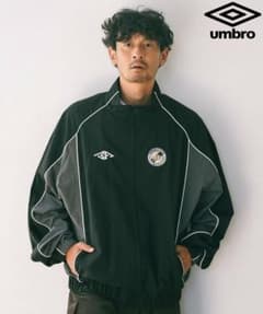 Umbro ナイロンブルゾン黒・灰色のサムネイル