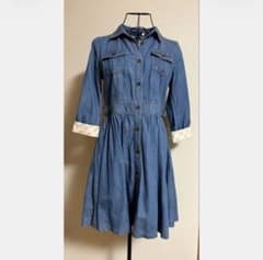 【美品】BLUE LABEL CRESTBRIDGE デニムワンピース 38 M
