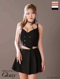 robe de fleurs glossy ドレス M ブラック - メルカリ