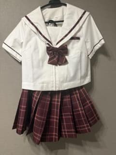 セーラー服 コスプレ衣装 Mサイズ　赤のサムネイル