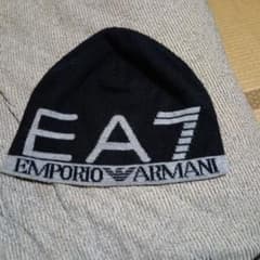EA7 EMPORIO ARMANI ニット帽 ビーニー ブラック L - メルカリ