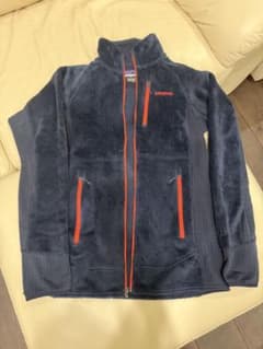 【名作】patagoniaパタゴニア メンズR2ジャケット　ネイビーMサイズのサムネイル