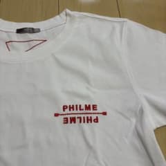 philme Tシャツ ホワイト ロゴ刺繍のサムネイル