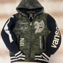 Vanson 迷彩 フリースジャケット カモフラ バンソン スタジャン - メルカリ