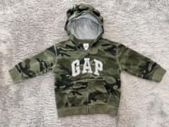 GAP 迷彩柄フード付きセーター 6-12ヶ月のサムネイル