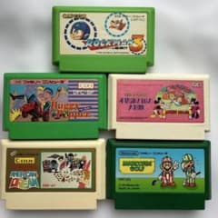 ファミコンカセット5本セット［ロックマン3他］ - メルカリ