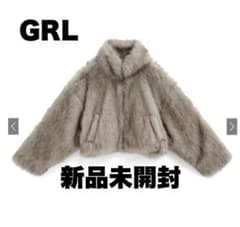 新品・未開封‼️】GRL ショート丈ファージャケット[dpk409] アイボリー