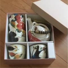 ハナさん専用♡新品未使用♡美濃焼『花かいろう』湯のみ急須セットのサムネイル