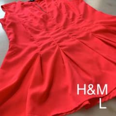 H&M エイチアンドエム ノースリーブチュニックブラウス Lのサムネイル