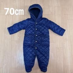 ラルフローレン キルティング バギーオール ネイビー 70cm (6M)のサムネイル