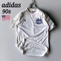 希少 90s USA製 adidas アディダス ゲームシャツ トレフォイル - メルカリ