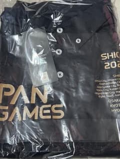 MOVESPORT JAPAN GAMES 国体 ポロシャツ ネイビー×ゴールド - メルカリ