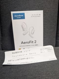 【新品・未開封】Anker AeroFit 2 パールホワイト 保証用レシート付 新品・未開封】Anker AeroFit 2 パールホワイト 保証用レシート付
