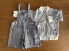 【90cm】ブランシェス サロペット＋羽織 2点セット 男の子のサムネイル