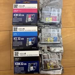 エプソン 互換　インクカートリッジ ICM32 ICBK32 ICC32のサムネイル