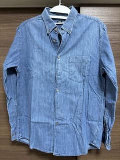 ス*ン様 ③UNIQLO（ユニクロ） デニムシャツ／長袖／ボタンダウンのサムネイル