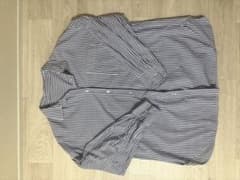 ストライプ長袖ビッグシルエットシャツ Lサイズのサムネイル