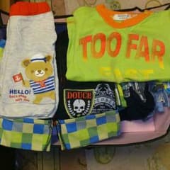90サイズ  Tシャツとショートパンツ 3点セットのサムネイル
