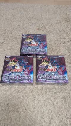 遊戯王 カオス・オリジンズ シュリンク付 3BOX - メルカリ
