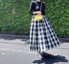 Cygne シーニュ　ブロックチェックスカート　０のサムネイル