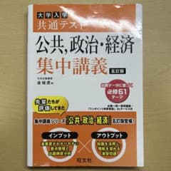 大学入学共通テスト公共,政治・経済集中講義のサムネイル