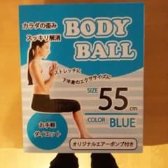 新品　バランスボール　青のサムネイル