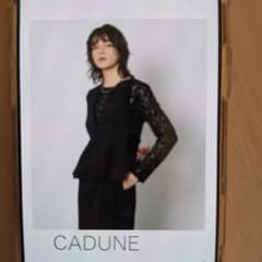 CADUNE 長袖 レーストップス ブラック 38 - メルカリ