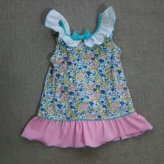 女の子☆水着 (花柄)100㎝☆のサムネイル