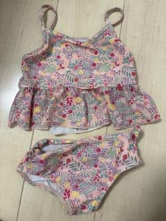 ベビー 女の子 セパレート水着 花柄 フリルのサムネイル