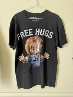 CHUCKY　チャイルドプレイ　ホラー　殺人鬼人形　Tシャツ　古着　ブラック　Mのサムネイル