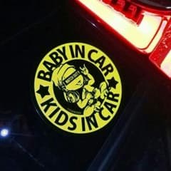BABY IN CAR ベビー インカー KIDS キッズ ステッカーのサムネイル