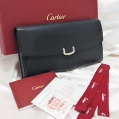 極美品】 Cartier C ドゥ カルティエ ロングウォレット 箱 付属品 