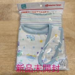 ★新品未開封★赤ちゃん本舗　スタイ2枚組 車 クルマ ボーダーのサムネイル