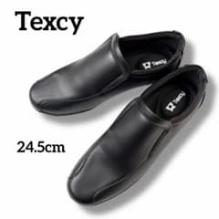 【美品】Texcy テクシー　黒　スリッポンシューズ　履きやすい靴　アシックス