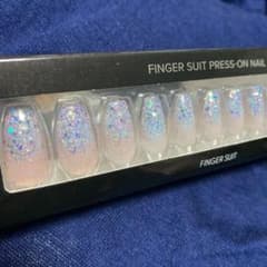新品 FINGER SUIT ネイルチップ シルバーラメ AFTER PARTYのサムネイル
