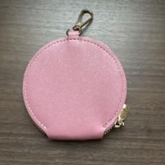 ピンク ラウンドコインケース 小銭入れのサムネイル