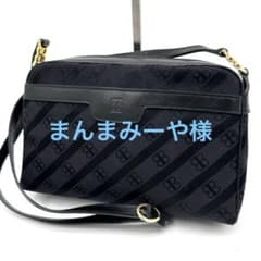 バレンシアガ カメラバッグ BB金具 モノグラム柄 キャンバス レザー 