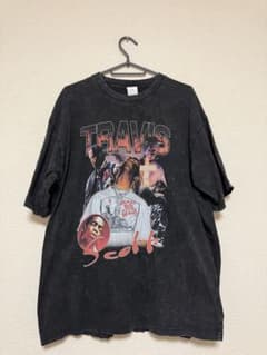 Travis Scott オーバーサイズTシャツ ブラックのサムネイル