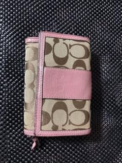 s*p様 COACH 二つ折り財布 シグネチャー ピンクのサムネイル