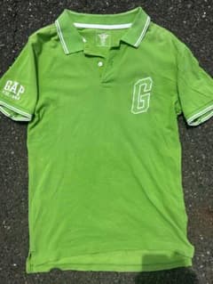 00s archive old gap ロゴ ポロシャツ 黄緑 S 短丈 - メルカリ