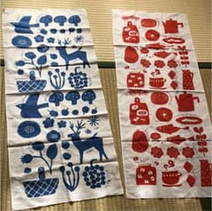 北欧系 手ぬぐい ほぼ未使用のサムネイル