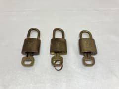 ルイ・ヴィトン パドロック カデナ 南京錠 3個セット まとめ売り！のサムネイル