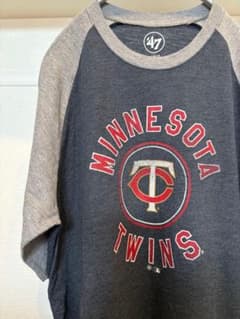 Minnesota Twins Tシャツ M MLB 47 バイカラー 半袖のサムネイル