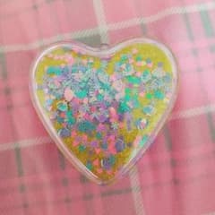 ハート型 ヘアブラシ シェルモチーフ