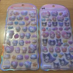 【正規品】コットンパフィーシール　サンリオキャラクターズ