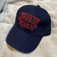 [신품 미사용] 로고 캡 네이비 감색 Stranger Things