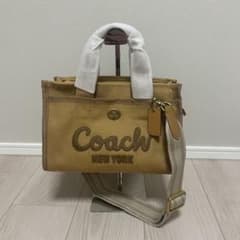 新品 COACH カーゴ トート バッグ26 CP164 ブラウン 2WAYのサムネイル