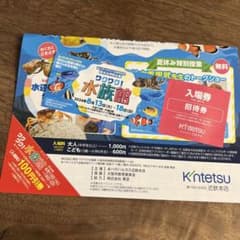 ワクワク水族館招待券1枚のサムネイル