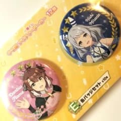 ウマ娘　プリティーダービー　缶バッジセット　ダンツフレーム・ヒシミラクル