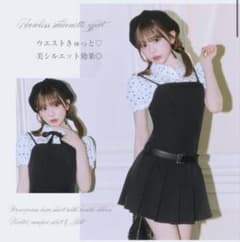 michellMacaron モノグラムシャツプリーツワンピース - メルカリ